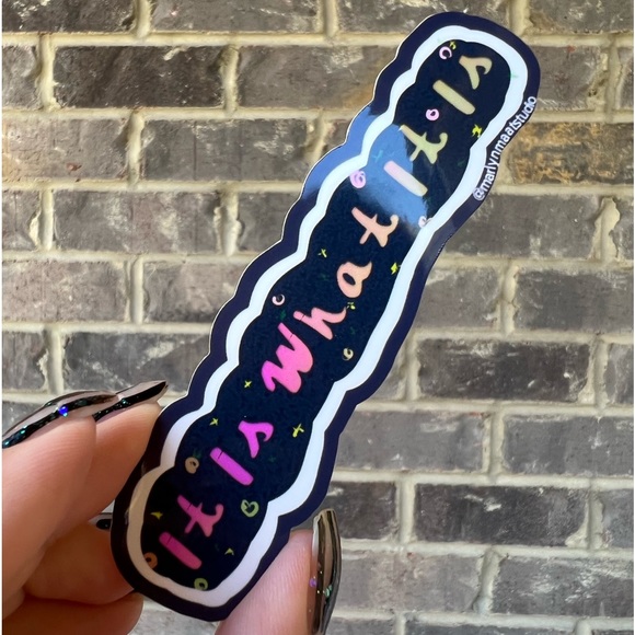 😎 Bubble Letter Glossy Stickers with Motivational Quotes | Assortment, Funny - Picture 4 of 12